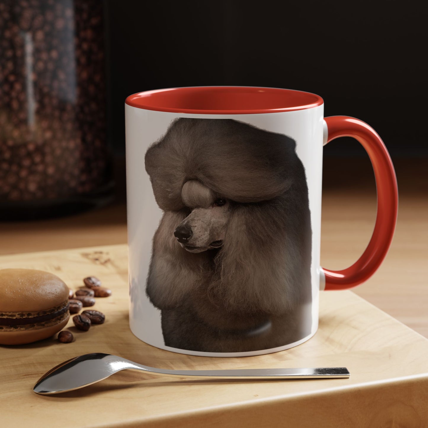 Poodle Head 2-Tone Coffee Mug