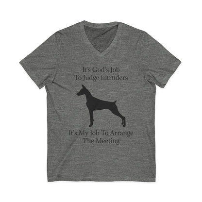 Arrange The Meeting Unisex Short Sleeve V-Neck Tee