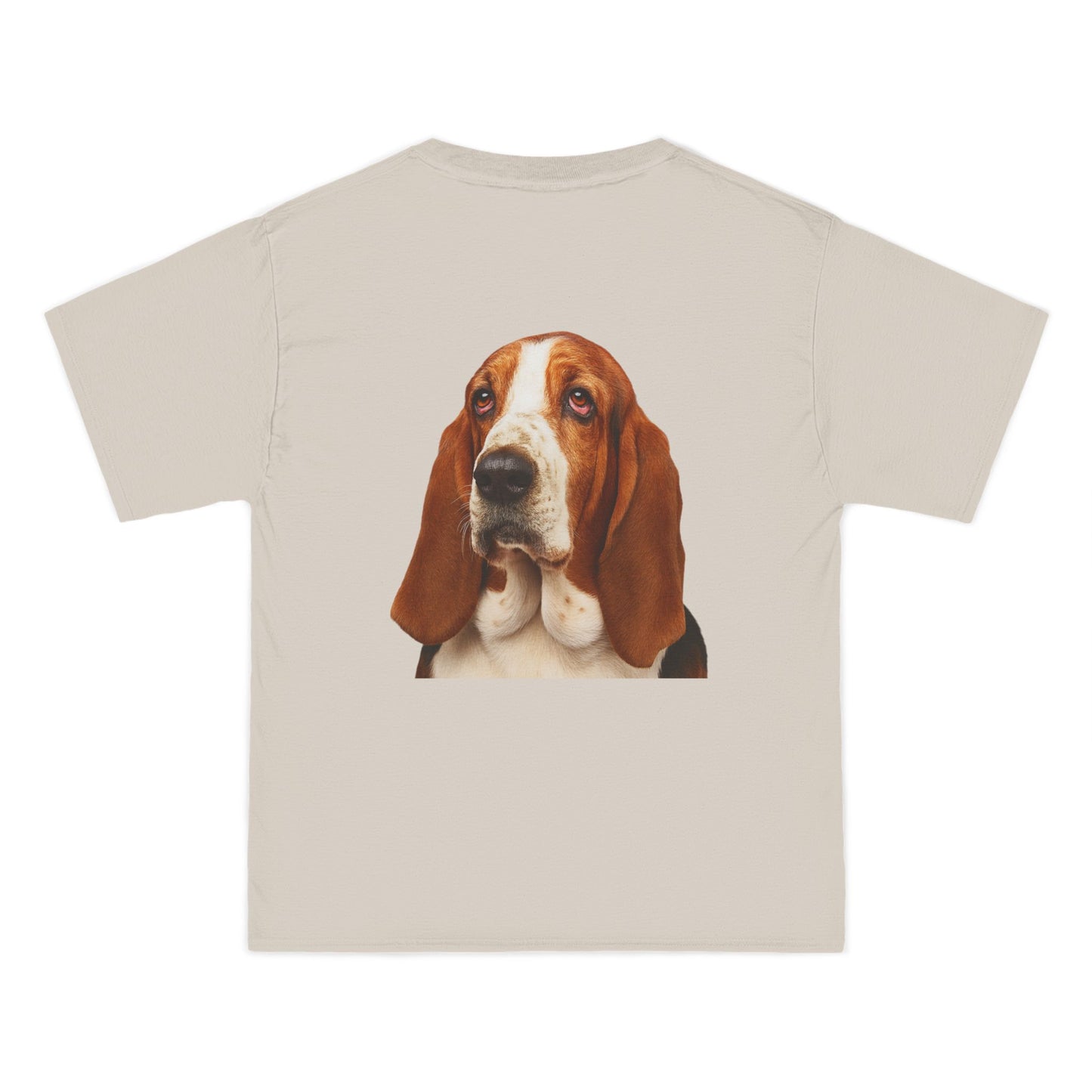 Basset Head Men's Short-Sleeve Crewneck Tee