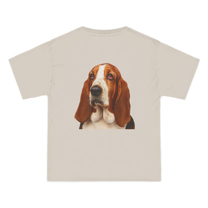 Basset Head Men's Short-Sleeve Crewneck Tee
