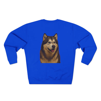 Malamute Head Unisex Crewneck Sweatshirt