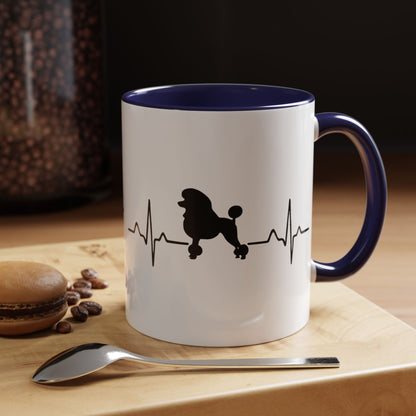 My Heart Beats For Poodles 2-Tone Coffee Mug