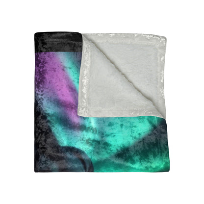 Midnight Magic Crushed Velvet Blanket