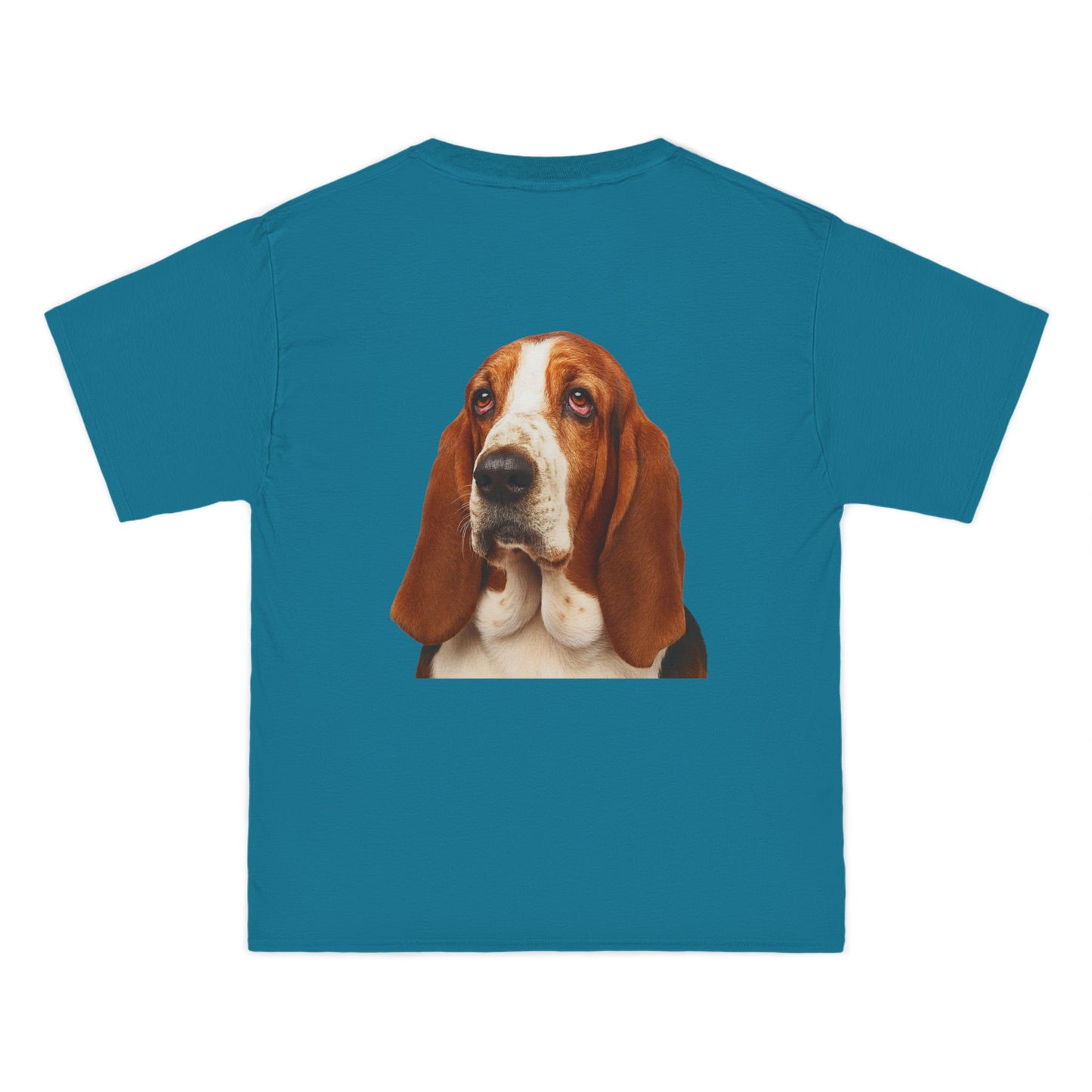 Basset Head Men's Short-Sleeve Crewneck Tee
