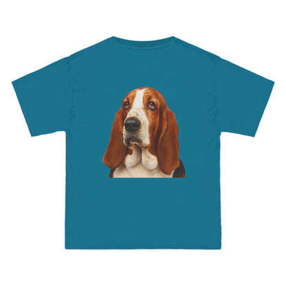 Basset Head Men's Short-Sleeve Crewneck Tee