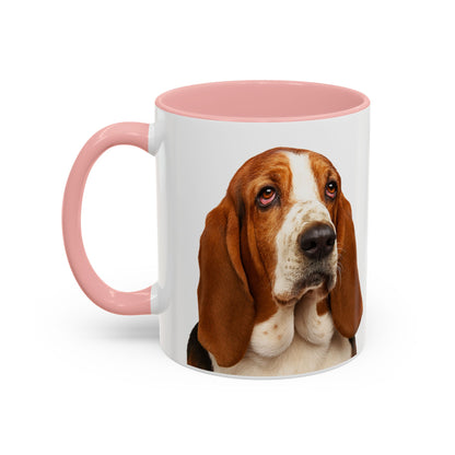 Basset Head 2-Tone Coffee Mug