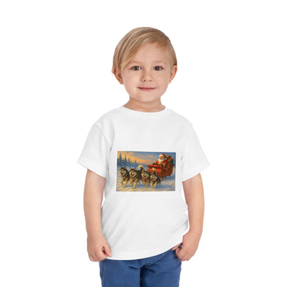 Dashing Through The Snow Toddler Unisex Short Sleeve Crewneck Tee