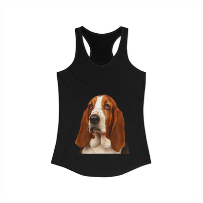 Basset Head Women's Racerback Tank