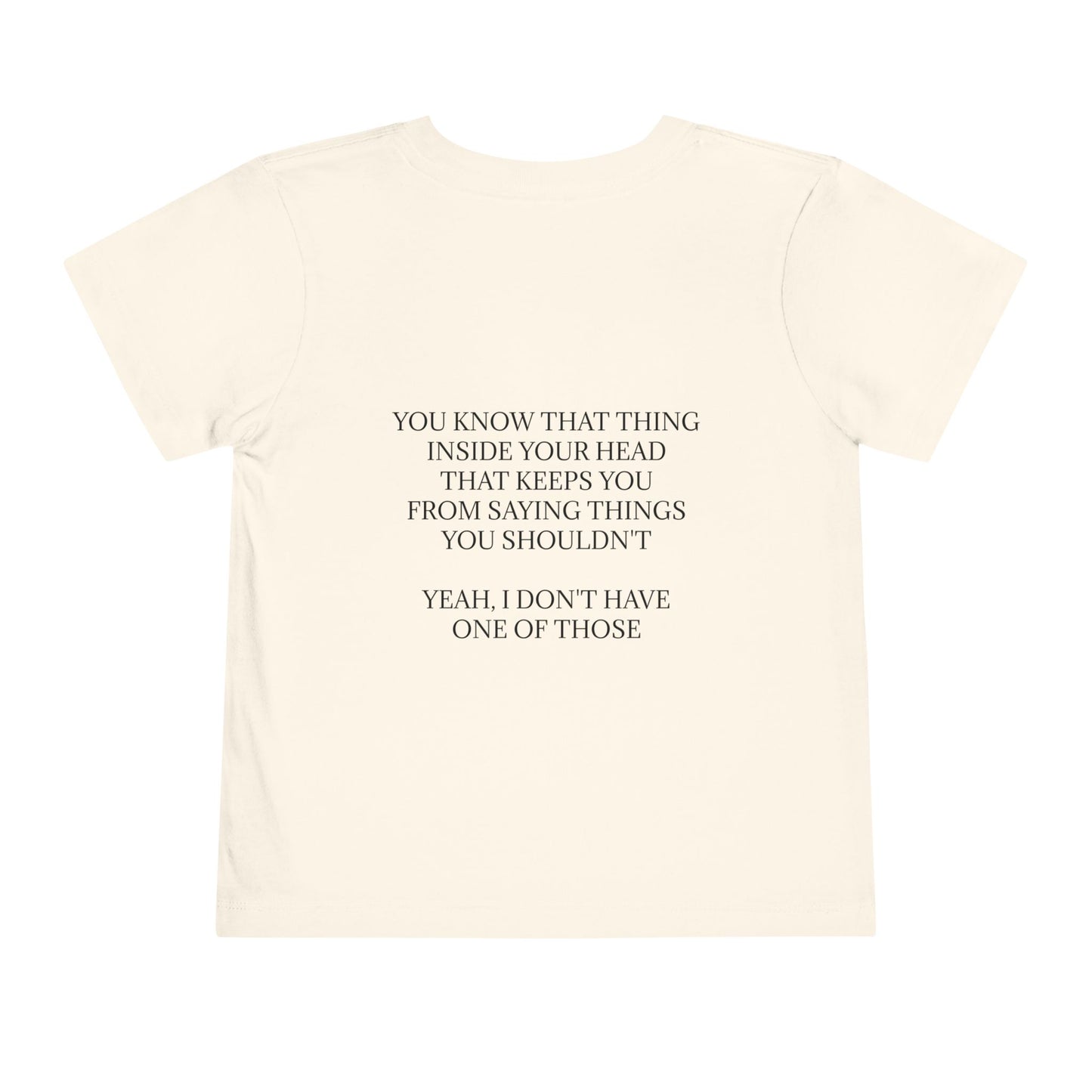 No Filter Toddler Unisex Short Sleeve Crewneck Tee