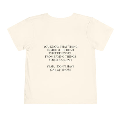 No Filter Toddler Unisex Short Sleeve Crewneck Tee