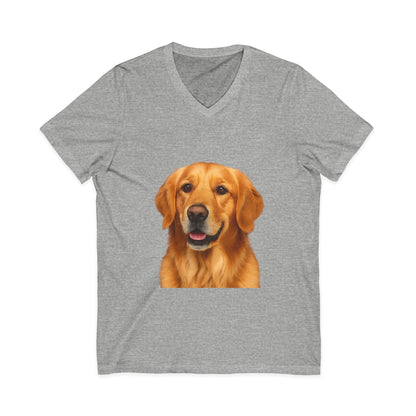 Golden Head Unisex Short Sleeve V-Neck Tee