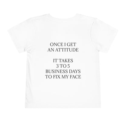 Fix My Face Toddler Unisex Short Sleeve Crewneck Tee