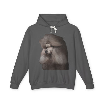 Poodle Head Unisex Lightweight Hoodie