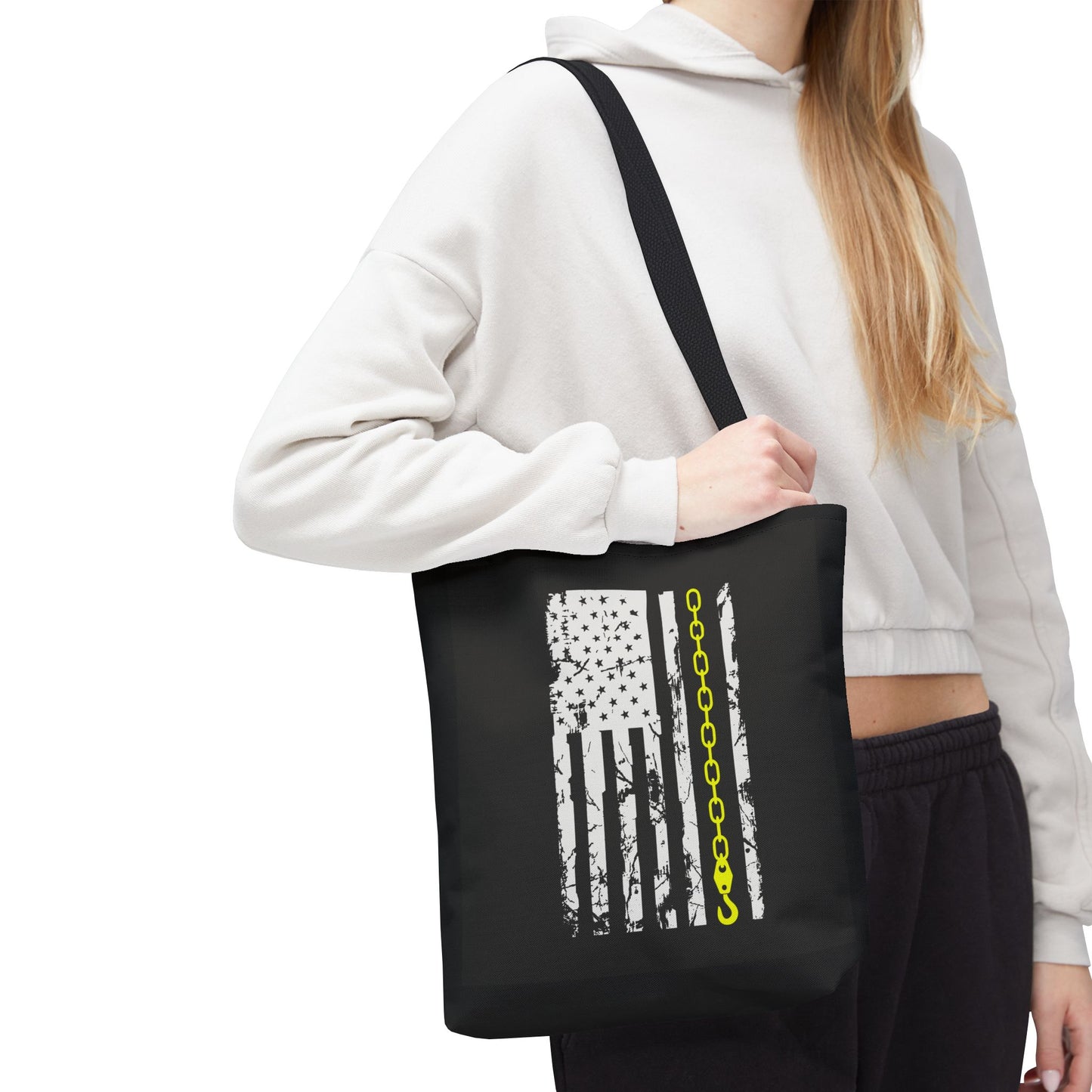 Thin Yellow Line Tote Bag