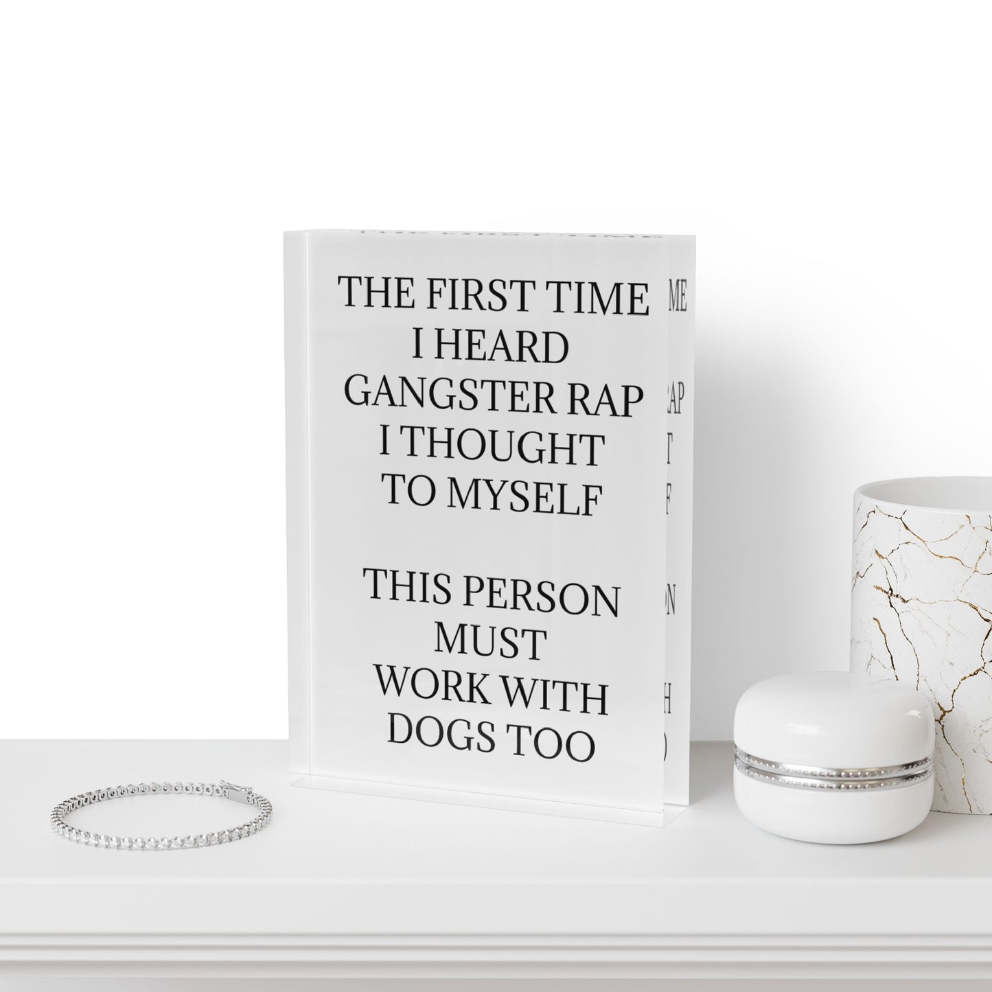 Gangster Rap Acrylic Photo Block