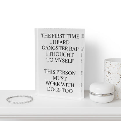 Gangster Rap Acrylic Photo Block