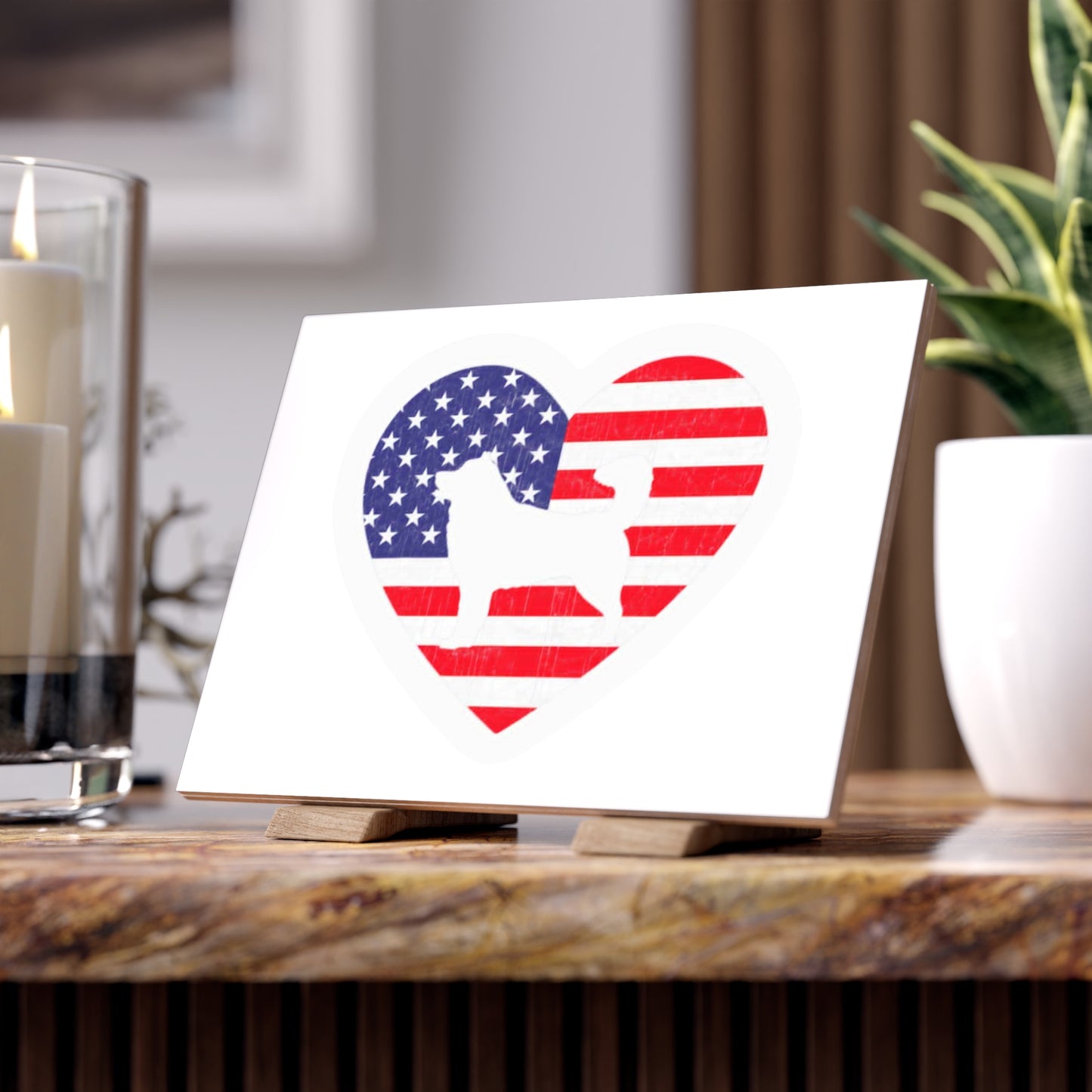 Malamute Flag Ceramic Photo Tile