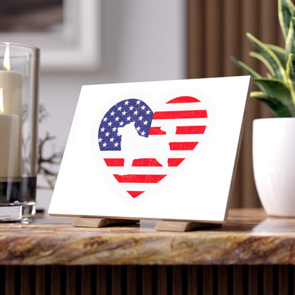 Malamute Flag Ceramic Photo Tile