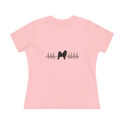 My Heart Beats For Samoyeds Women's Short Sleeve Crewneck Tee