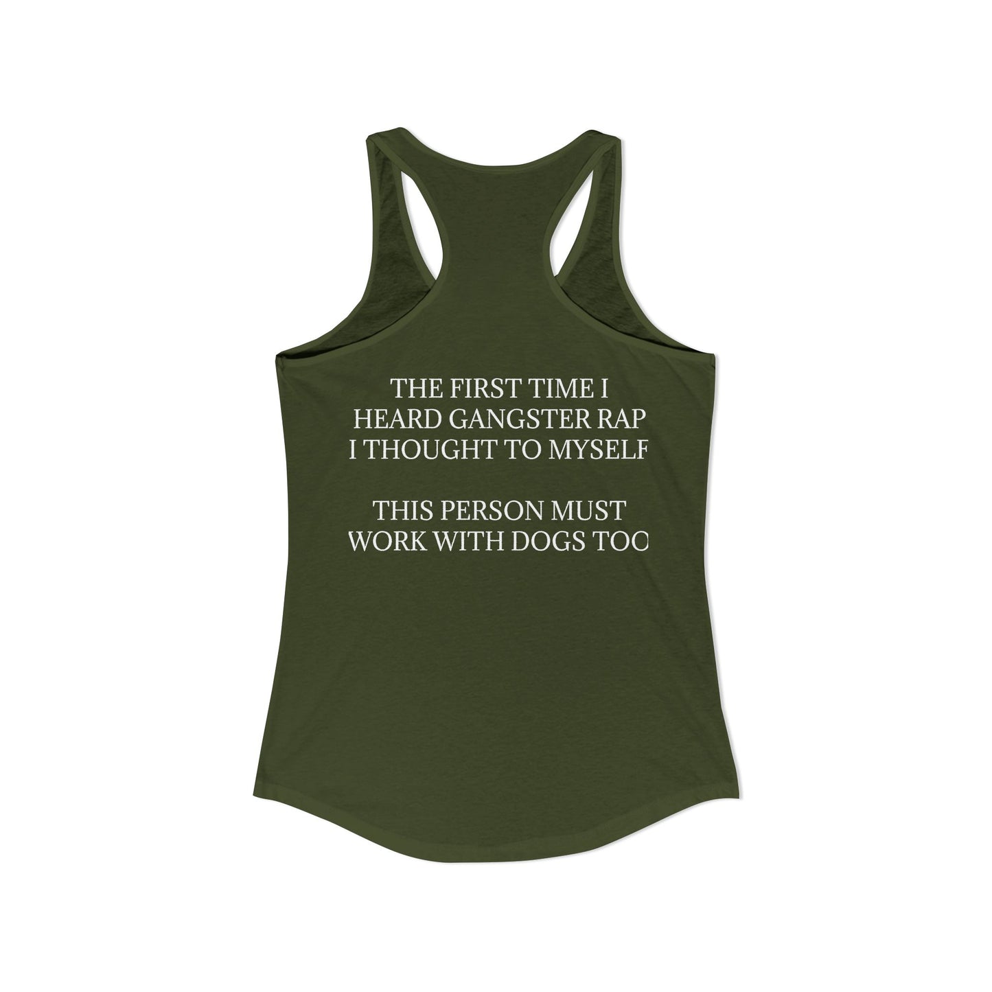 Gangster Rap Women's Racerback Tank