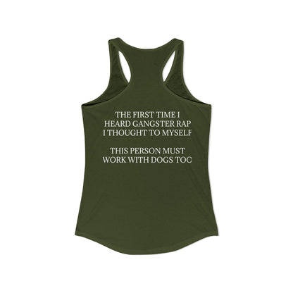 Gangster Rap Women's Racerback Tank