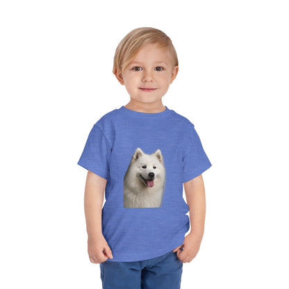 Samoyed Head Toddler Unisex Short Sleeve Crewneck Tee