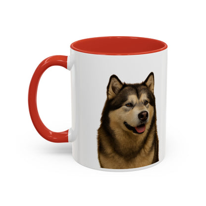 Malamute Head 2-Tone Coffee Mug
