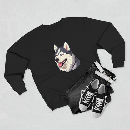 Malamute Head Unisex Crewneck Sweatshirt