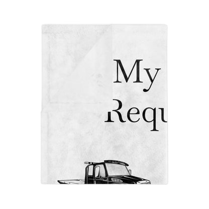 Beds, Straps, And Chains Velveteen Microfiber Blanket