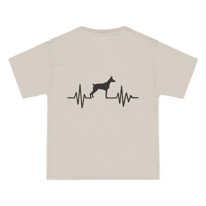 My Heart Beats For Dobermans Men's Short-Sleeve Crewneck Tee