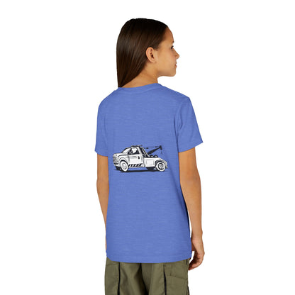 Wheel Lift Tow Truck Youth Unisex Short Sleeve Crewneck Tee