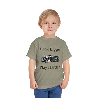 Hook Bigger Toddler Unisex Short Sleeve Crewneck Tee