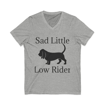 Sad Little Low Rider Unisex Short Sleeve V-Neck Tee