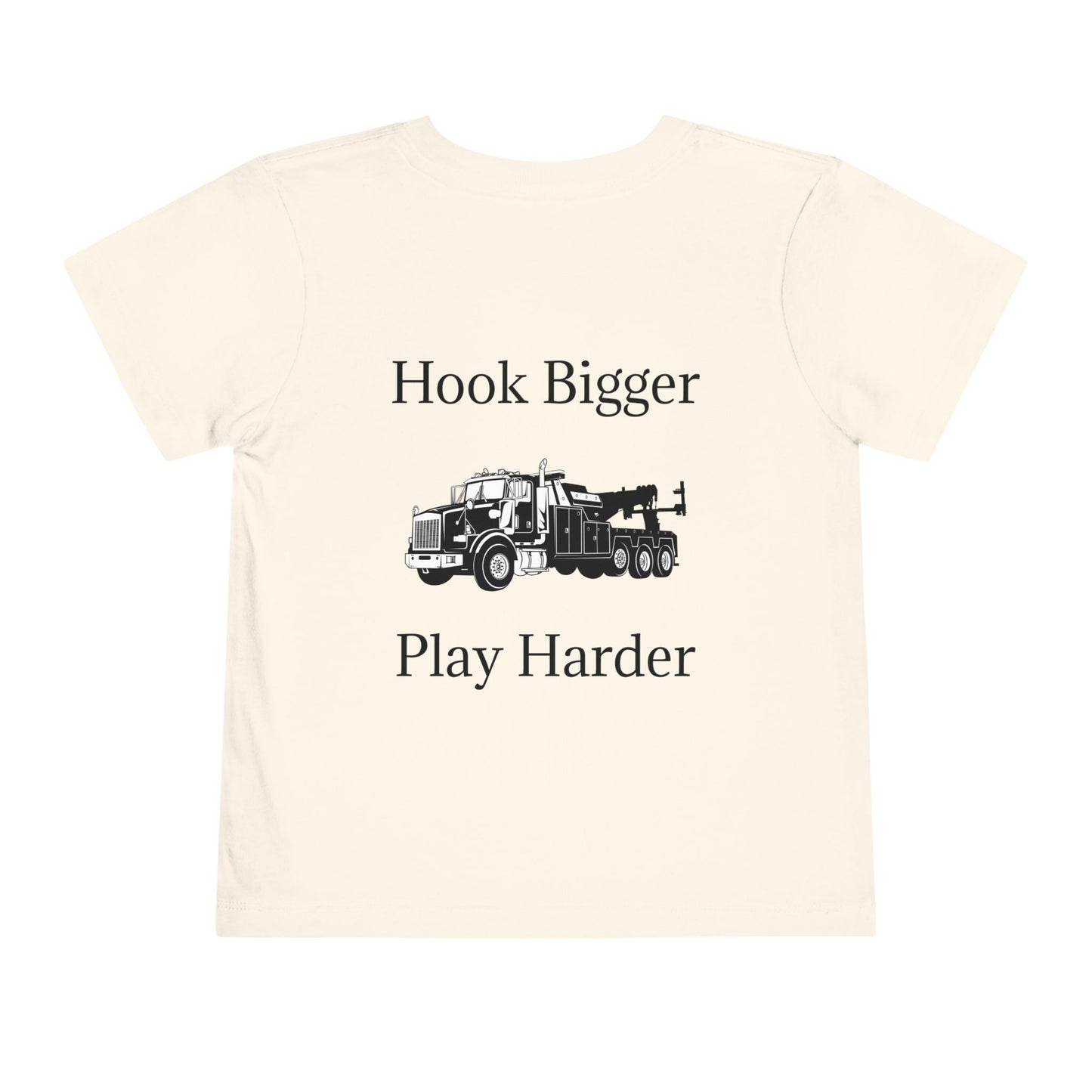 Hook Bigger Toddler Unisex Short Sleeve Crewneck Tee