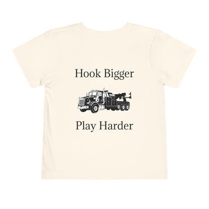 Hook Bigger Toddler Unisex Short Sleeve Crewneck Tee