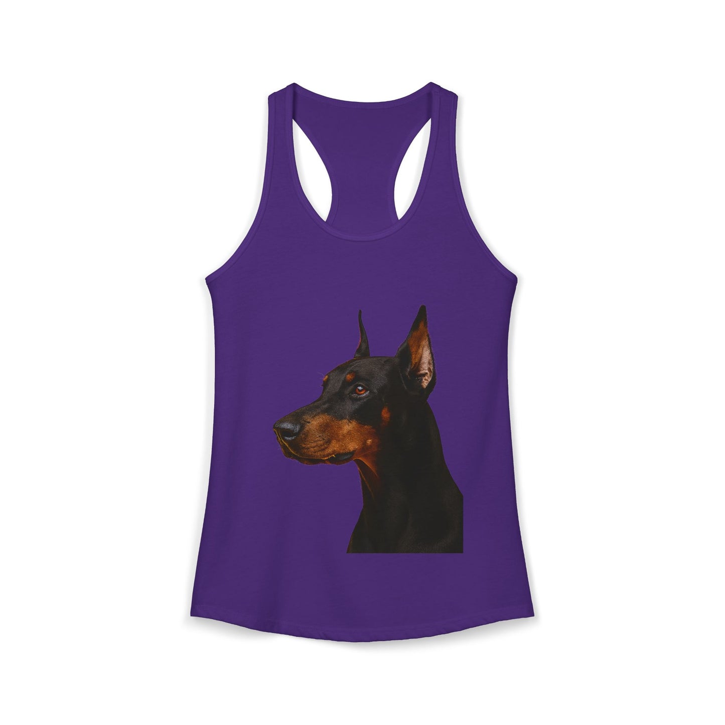 Doberman Head Women's Racerback Tank