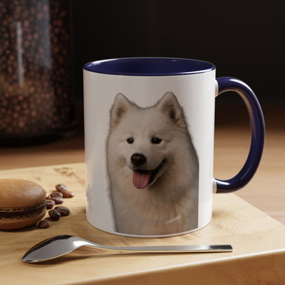 Samoyed Head 2-Tone Coffee Mug