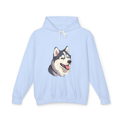 Malamute Head Unisex Lightweight Hoodie