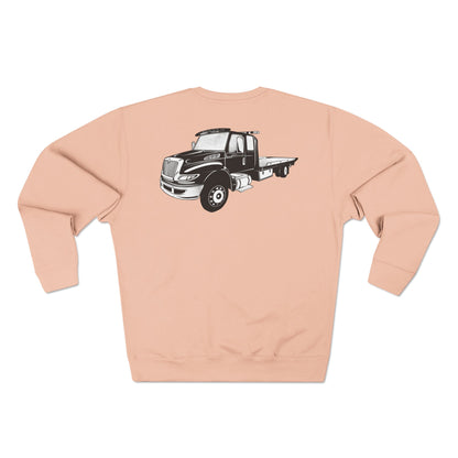 Flatbed Tow Truck Unisex Crewneck Sweatshirt