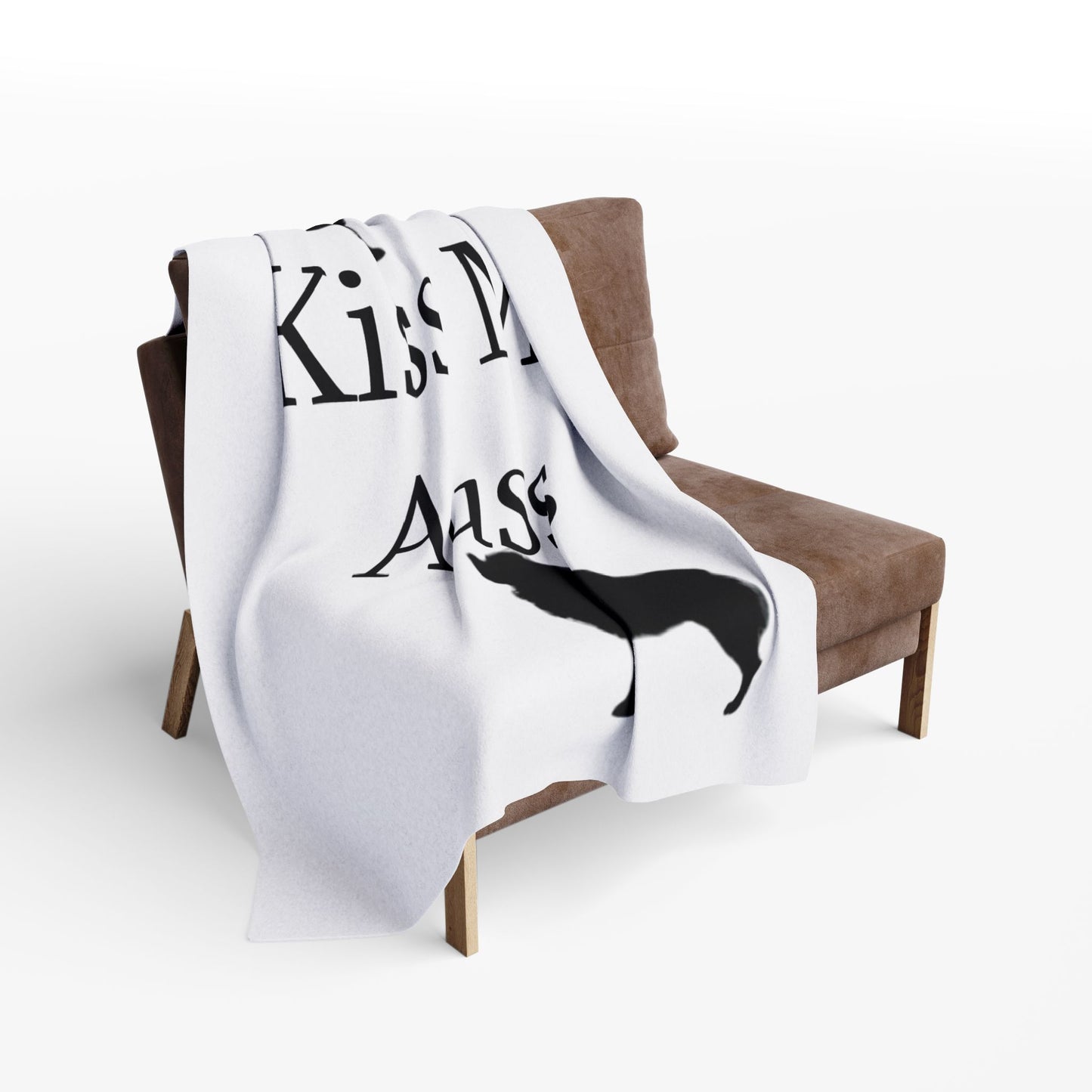 Kiss My Auss Arctic Fleece Blanket