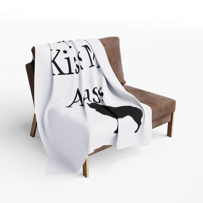Kiss My Auss Arctic Fleece Blanket
