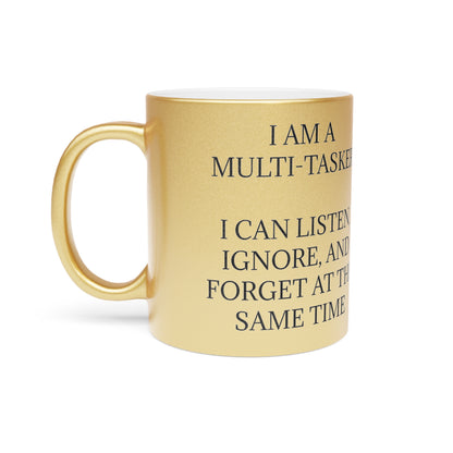 Multi-Tasker Metallic Coffee Mug