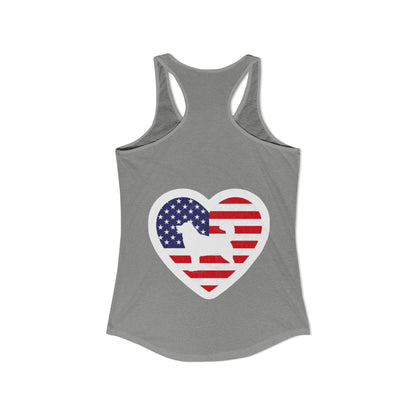Malamute Flag Women's Racerback Tank