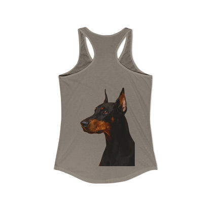 Doberman Head Women's Racerback Tank