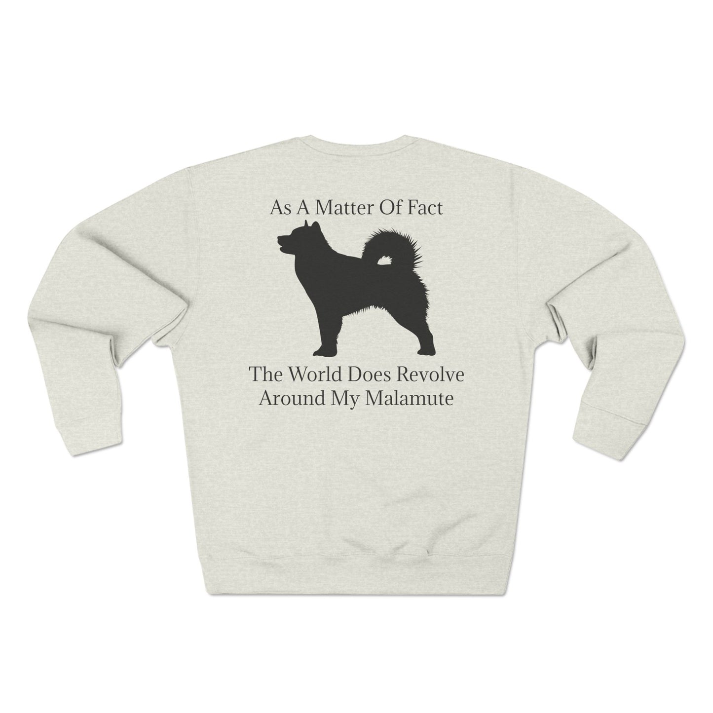 Matter Of Fact Malamute Unisex Crewneck Sweatshirt