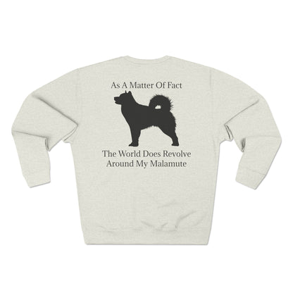 Matter Of Fact Malamute Unisex Crewneck Sweatshirt