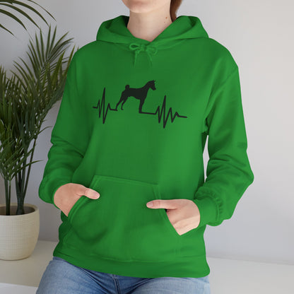 My Heart Beats For Basenjis Unisex Hoodie