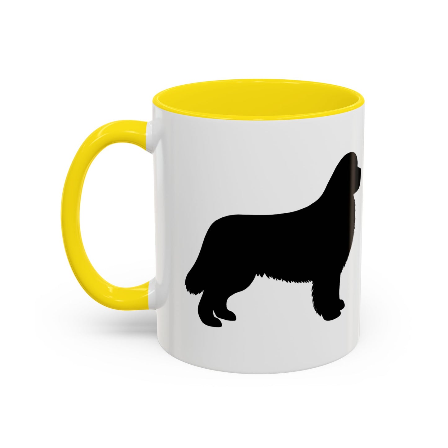 Newfie Silhouette 2-Tone Coffee Mug