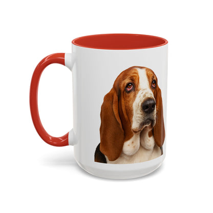 Basset Head 2-Tone Coffee Mug
