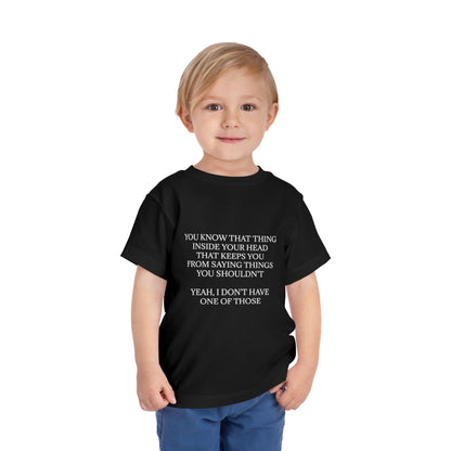 No Filter Toddler Unisex Short Sleeve Crewneck Tee